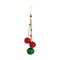 Melrose Sleigh Bell Drop Christmas Ornaments - 13.5" - Red and Green - 6ct